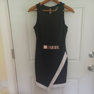 Black Hypnotic Dress with Silver Embellishment on the front